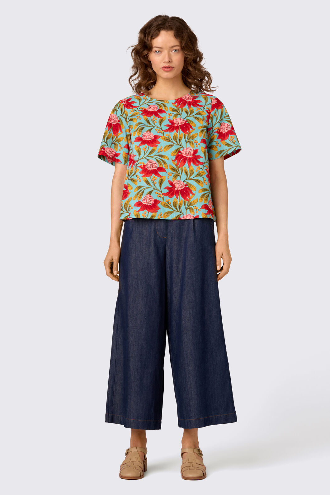 Princess Highway - Waratah Short Sleeve Top - teal