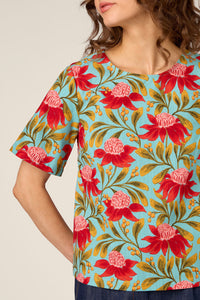Princess Highway - Waratah Short Sleeve Top - teal