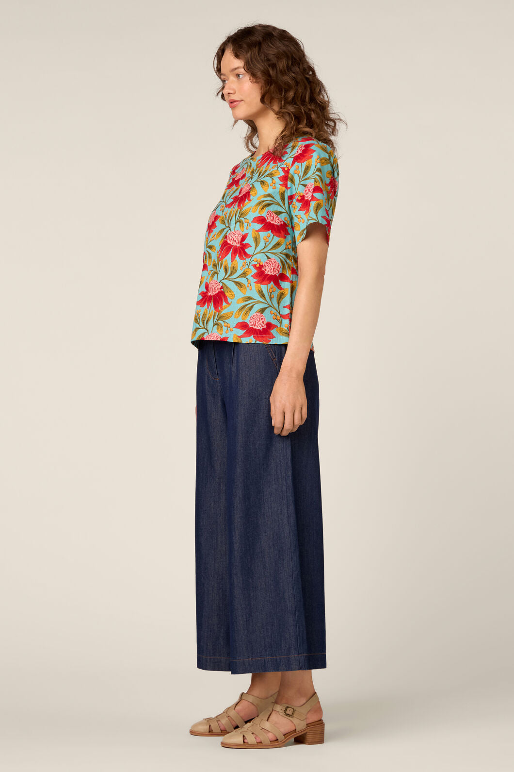 Princess Highway - Waratah Short Sleeve Top - teal
