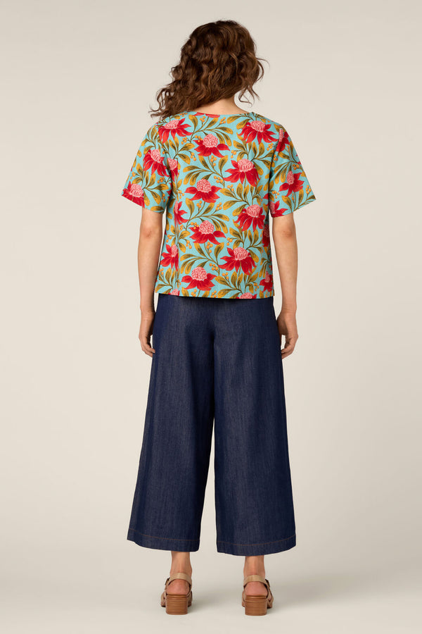Princess Highway - Waratah Short Sleeve Top - teal