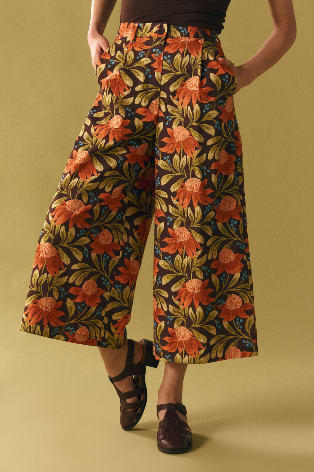 Princess Highway - Waratah Relaxed Culotte - chocolate