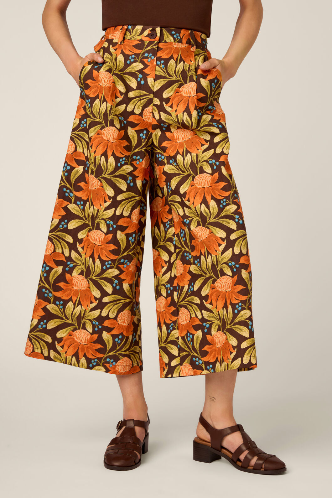 Princess Highway - Waratah Relaxed Culotte - chocolate