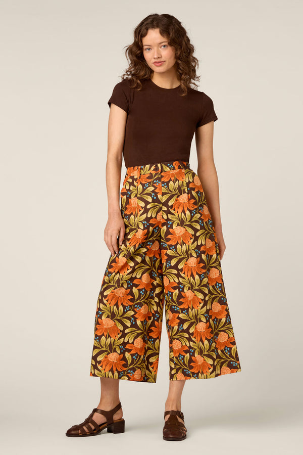 Princess Highway - Waratah Relaxed Culotte - chocolate