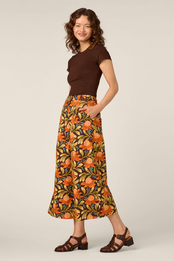 Princess Highway - Waratah Relaxed Culotte - chocolate