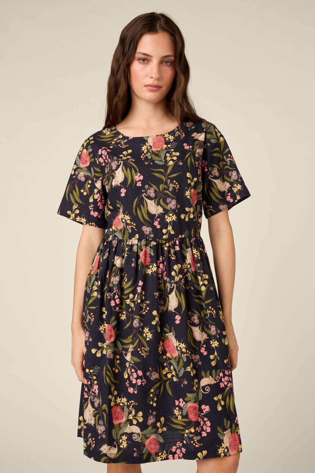 Princess Highway - Pygmy Possum Smock Dress - navy