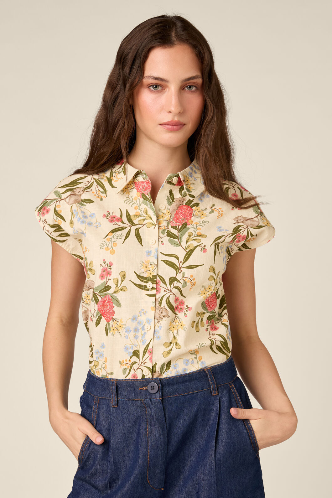 Princess Highway - Pygmy Possum Summer Shirt - cream