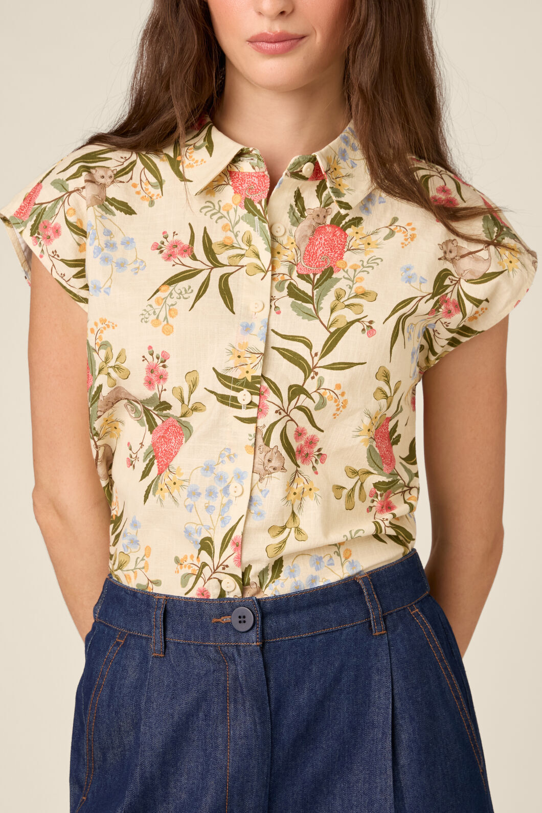 Princess Highway - Pygmy Possum Summer Shirt - cream