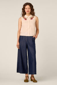 Princess Highway - Orchard Embroidered Top - cream