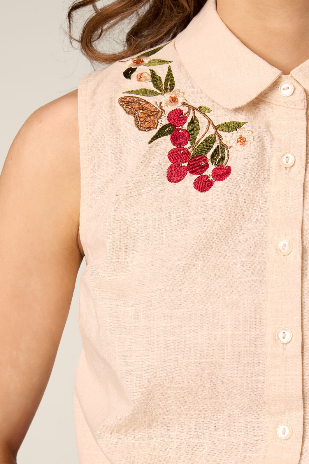 Princess Highway - Orchard Embroidered Top - cream