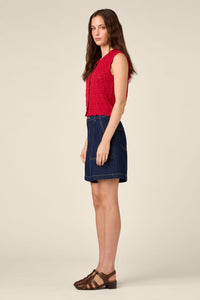 Princess Highway - Thea Lacey Knit Vest - red