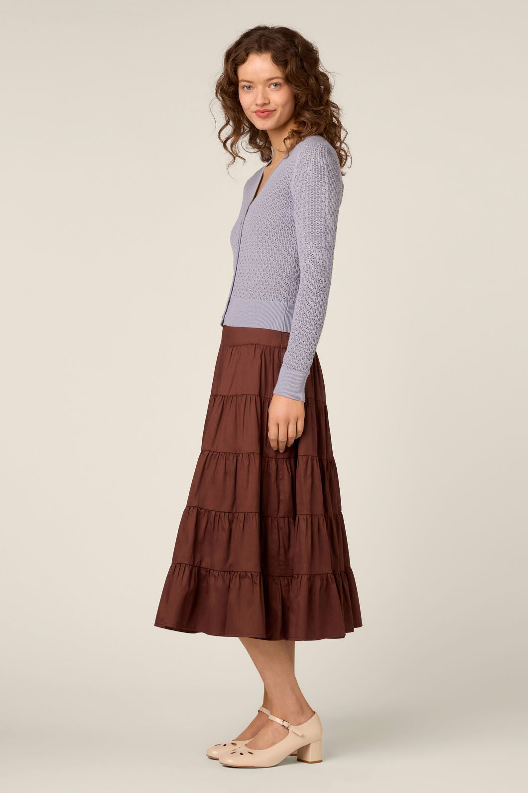 Princess Highway - Ida Lace Knit Cardigan - blue