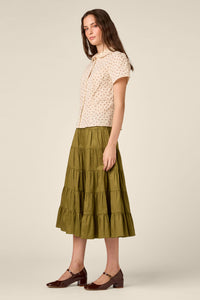 Princess Highway - Spring Ditsy Cotton Blouse - cream-rose