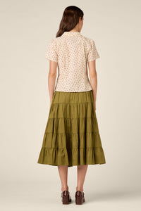 Princess Highway - Spring Ditsy Cotton Blouse - cream-rose