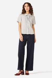 Princess Highway - Lizzy Short Sleeve Blouse - blue