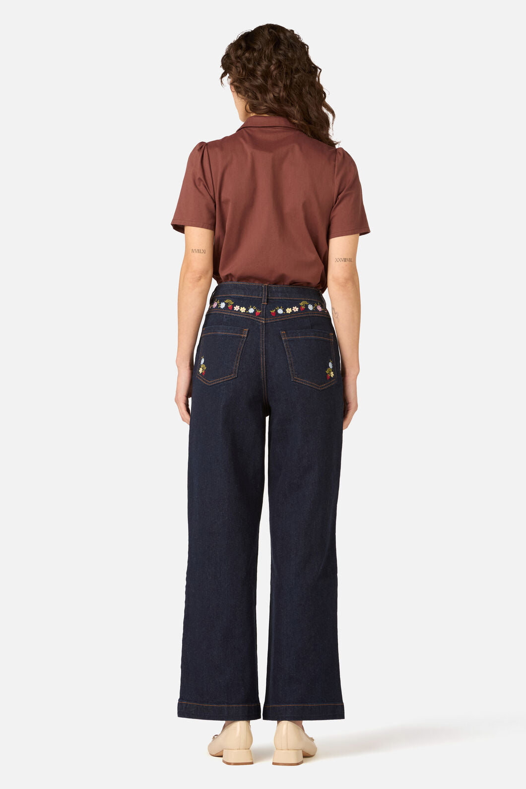 Princess Highway - Lizzy Short Sleeve Blouse - chocolate