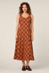 Princess Highway - Edwina Check Midi Dress - chocolate