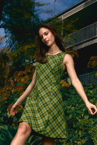 Princess Highway - Edwina Check Mini Dress - green