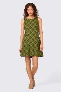 Princess Highway - Edwina Check Mini Dress - green