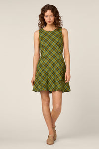 Princess Highway - Edwina Check Mini Dress - green