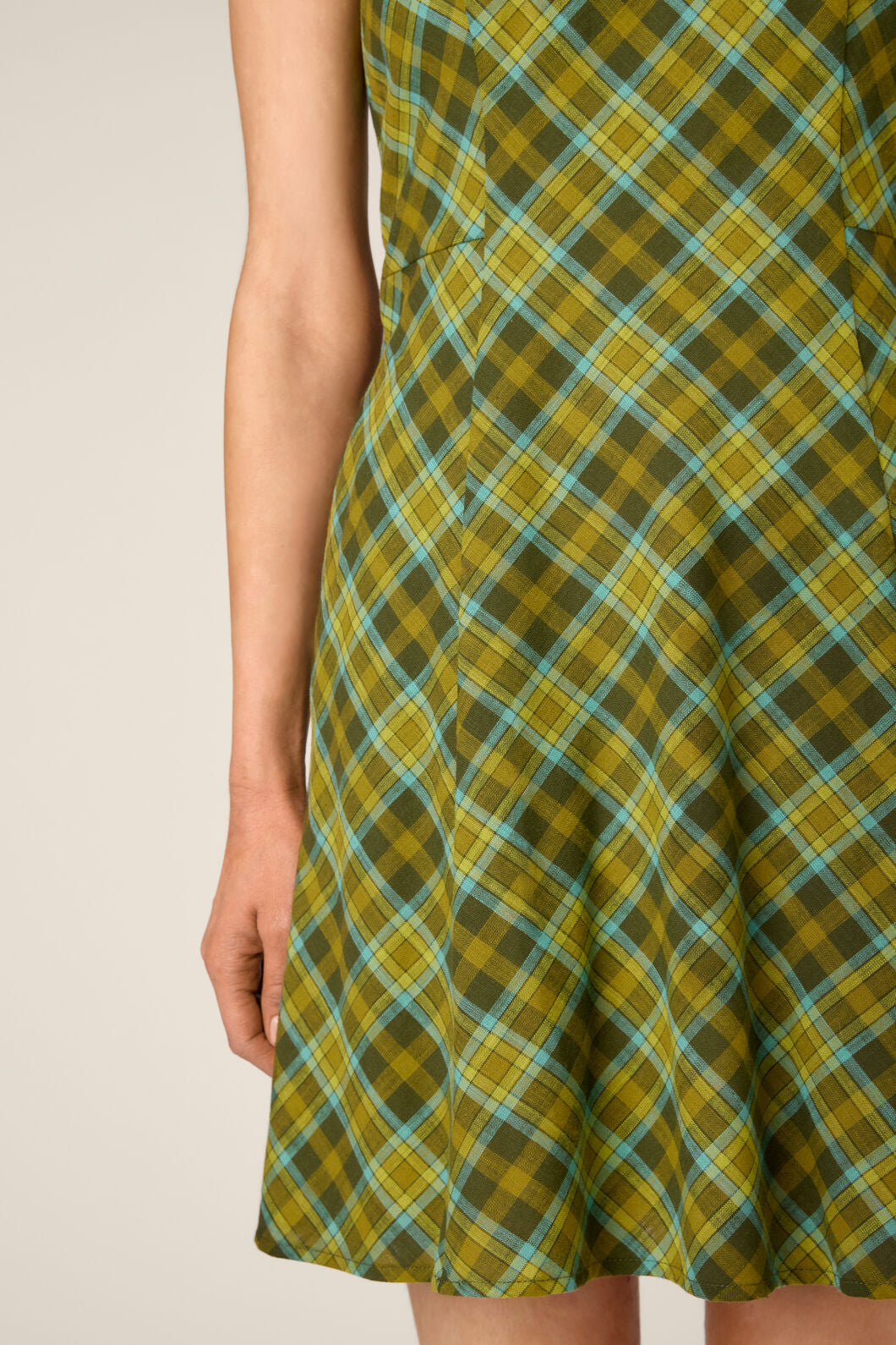 Princess Highway - Edwina Check Mini Dress - green