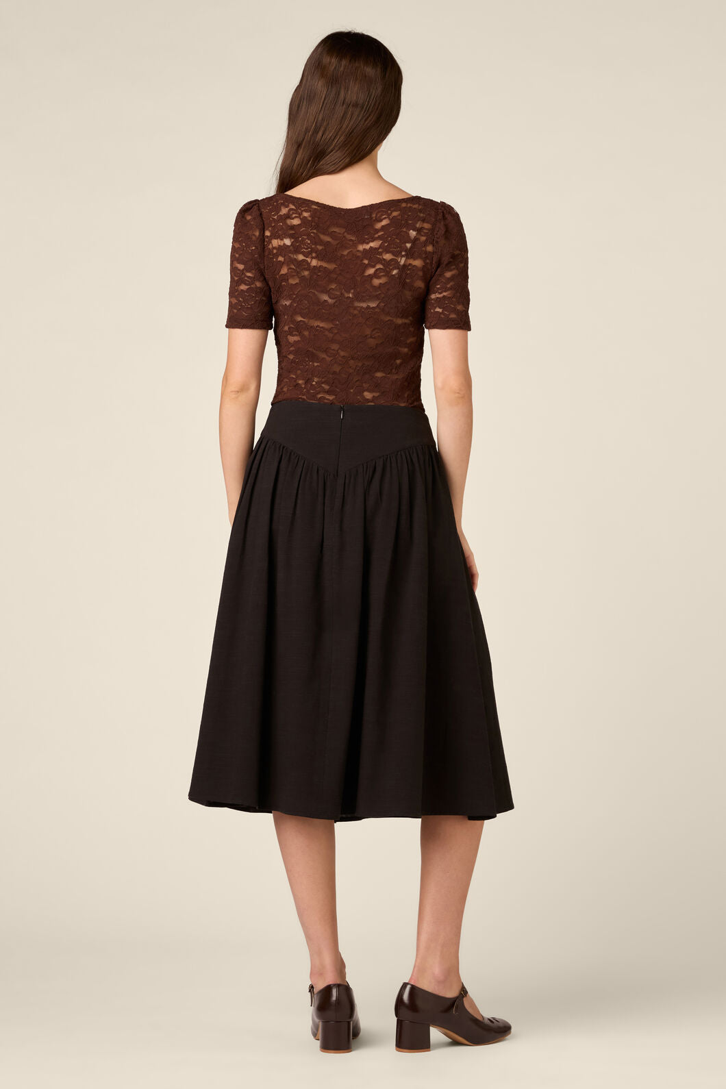 Princess Highway - Lacey Short Sleeve Tee - chocolate