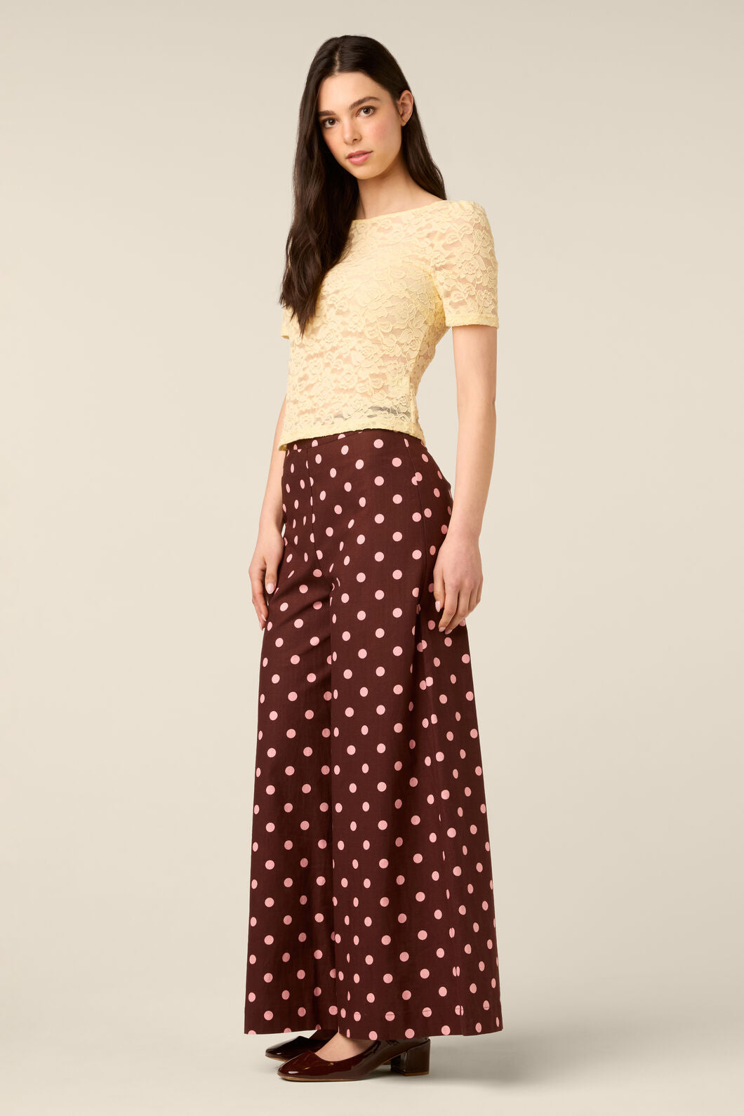 Princess Highway - Lacey Short Sleeve Tee - lemon