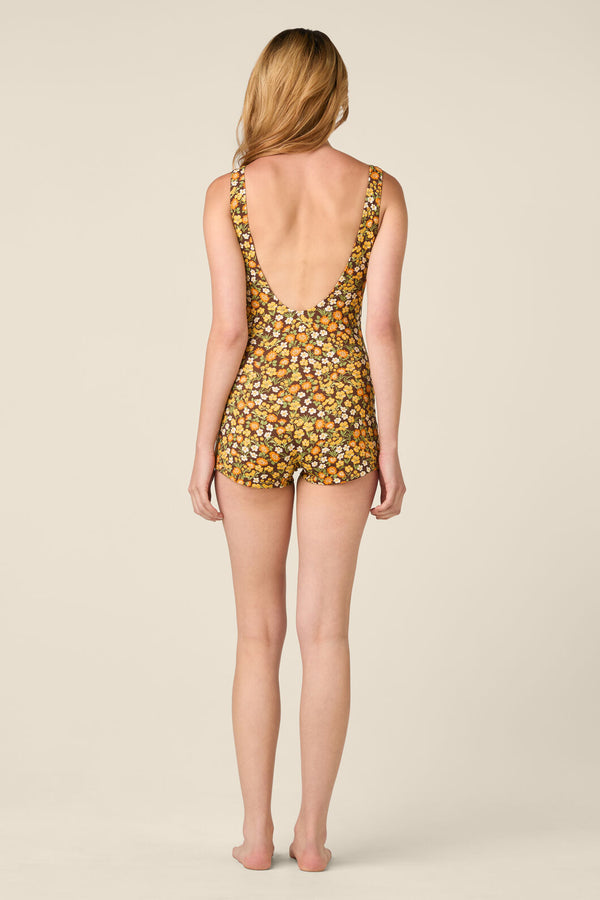 Princess Highway - Meadow Boyleg One Piece - chocolate