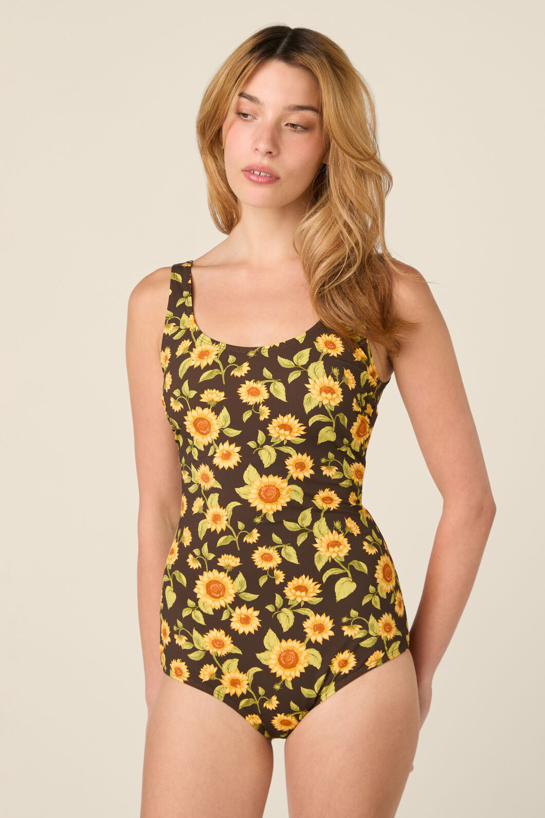 Princess Highway - Sunflower Classic One Piece - chocolate