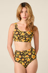 Princess Highway - Sunflower Bikini Top - chocolate