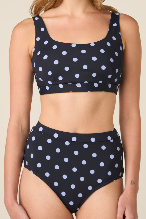 Princess Highway - Polka Dot Bikini Bottom - navy