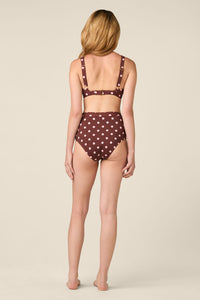 Princess Highway - Polka Dot Bikini Bottom - chocolate
