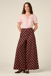 Princess Highway - Mia Polka Dot Pant - chocolate