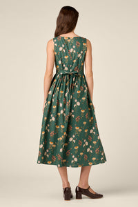 Princess Highway - Native Bee & Floral Midi Dress - green