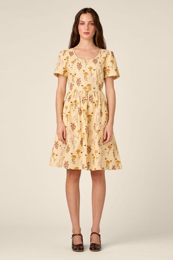 Princess Highway - Native Bee & Flora Dress - lemon