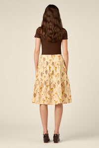 Princess Highway - Native Bee & Flora Skirt - lemon