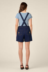 Princess Highway - Strawflower Short Overall - blue-denim