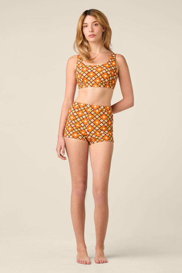 Princess Highway - Mimi Geo Boyleg Bikini Bottom - chocolate