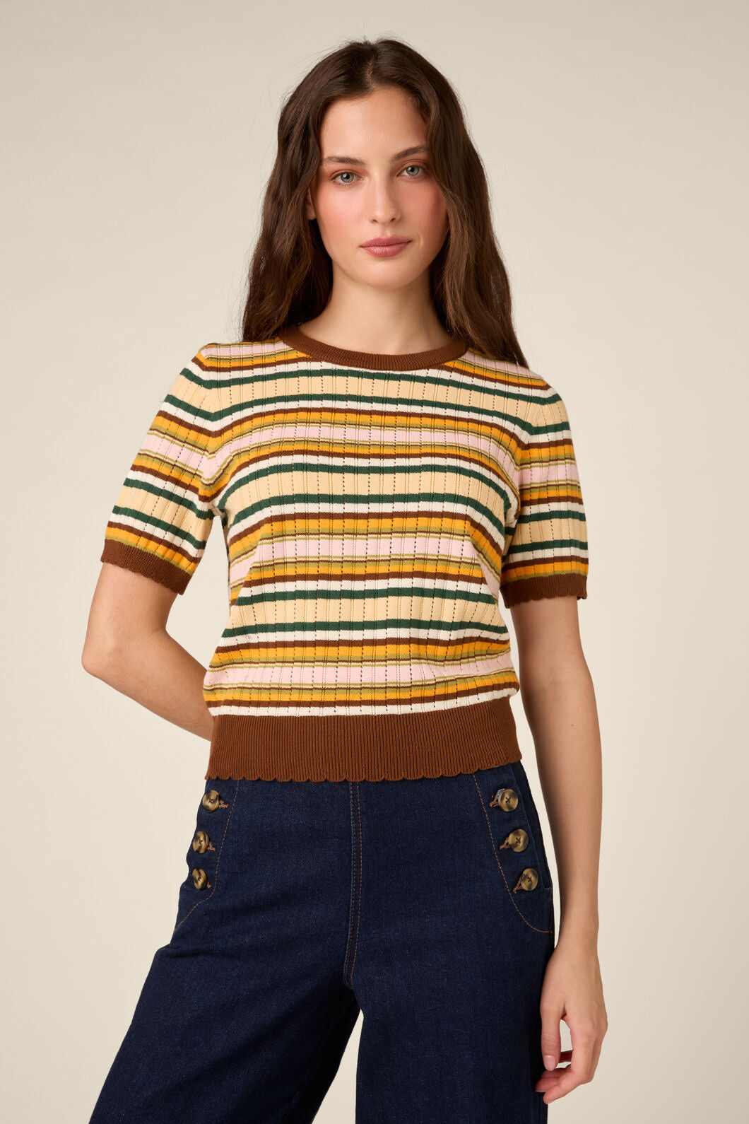 Princess Highway - Maeve Striped Knit Top - multi