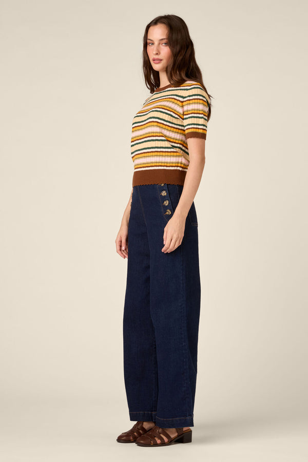 Princess Highway - Maeve Striped Knit Top - multi
