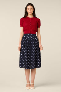 Princess Highway - Louisa Pointelle Cardigan - red