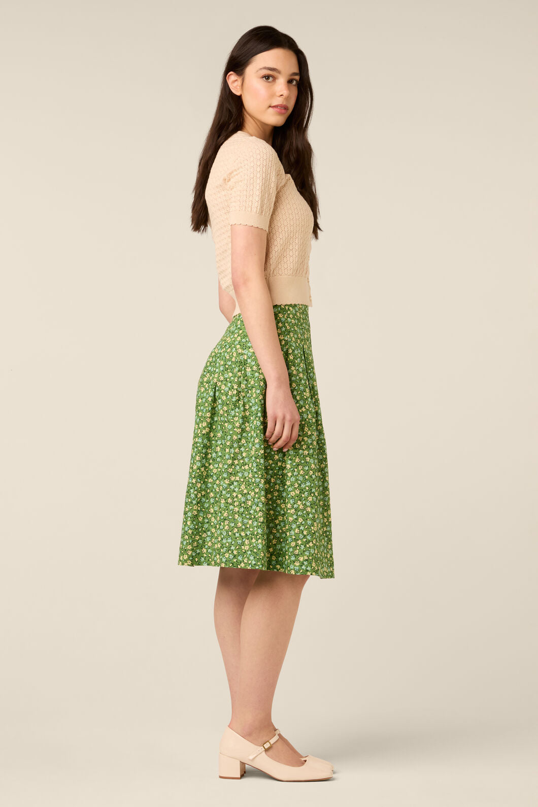 Princess Highway - Louisa Pointelle Cardigan - cream