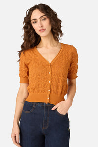 Princess Highway - Sunny Lace Knit Cardigan - gold