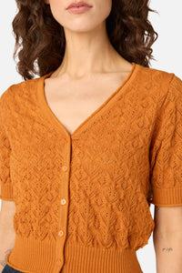 Princess Highway - Sunny Lace Knit Cardigan - gold
