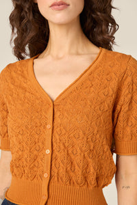 Princess Highway - Sunny Lace Knit Cardigan - gold