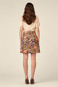 Princess Highway - Adelaide Floral Mini Skirt - plum