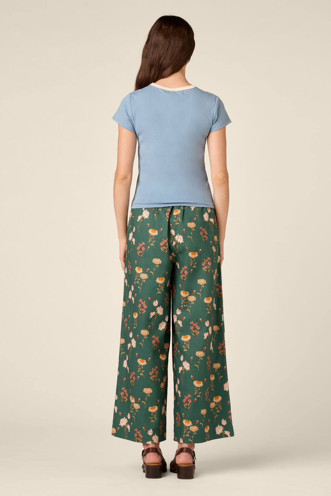 Princess Highway - Jodie Contrast Bind Ringer Tee - blue