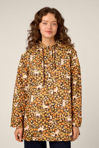 Princess Highway - Dogs & Flowers Raincoat - chocolate