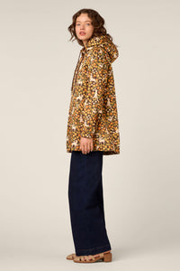 Princess Highway - Dogs & Flowers Raincoat - chocolate