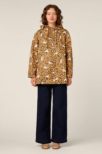 Princess Highway - Dogs & Flowers Raincoat - chocolate
