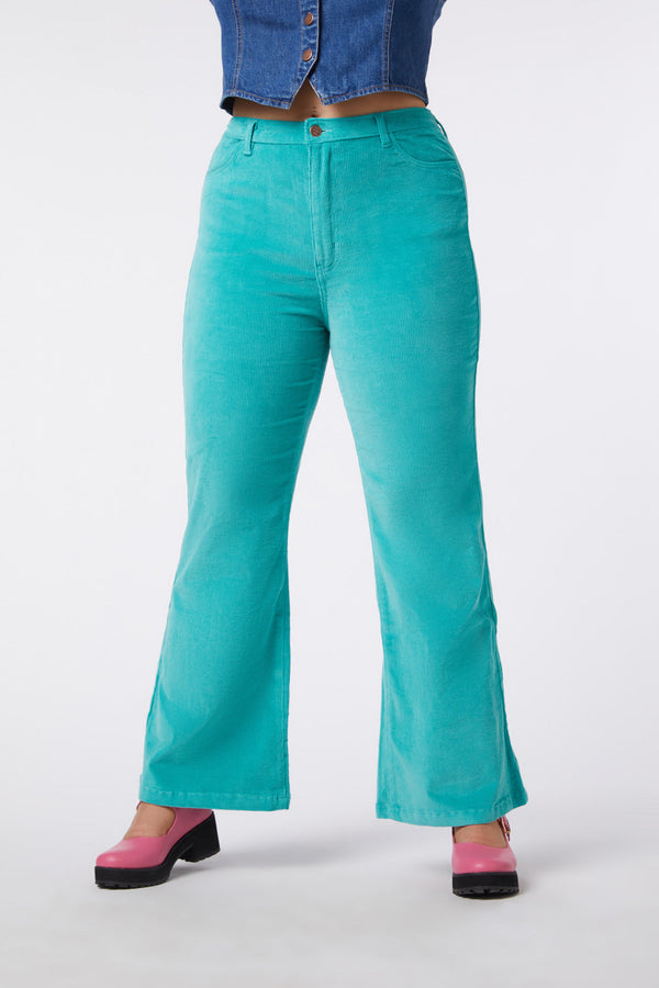 Princess Highway - Indy Flare Jean - green